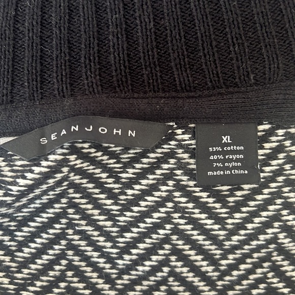 SEAN JOHN XL MULTI COLORED CHEVRON KNIT PULLOVER SWEATER - Picture 9 of 11